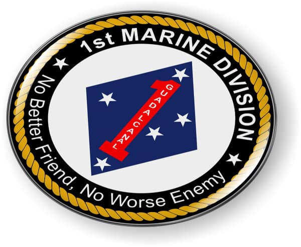 USMC - 1st Marine Division Emblem